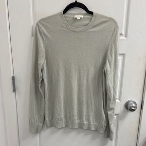 COS Light Gray Scoop Neck Sweater Silk Blend Size Medium